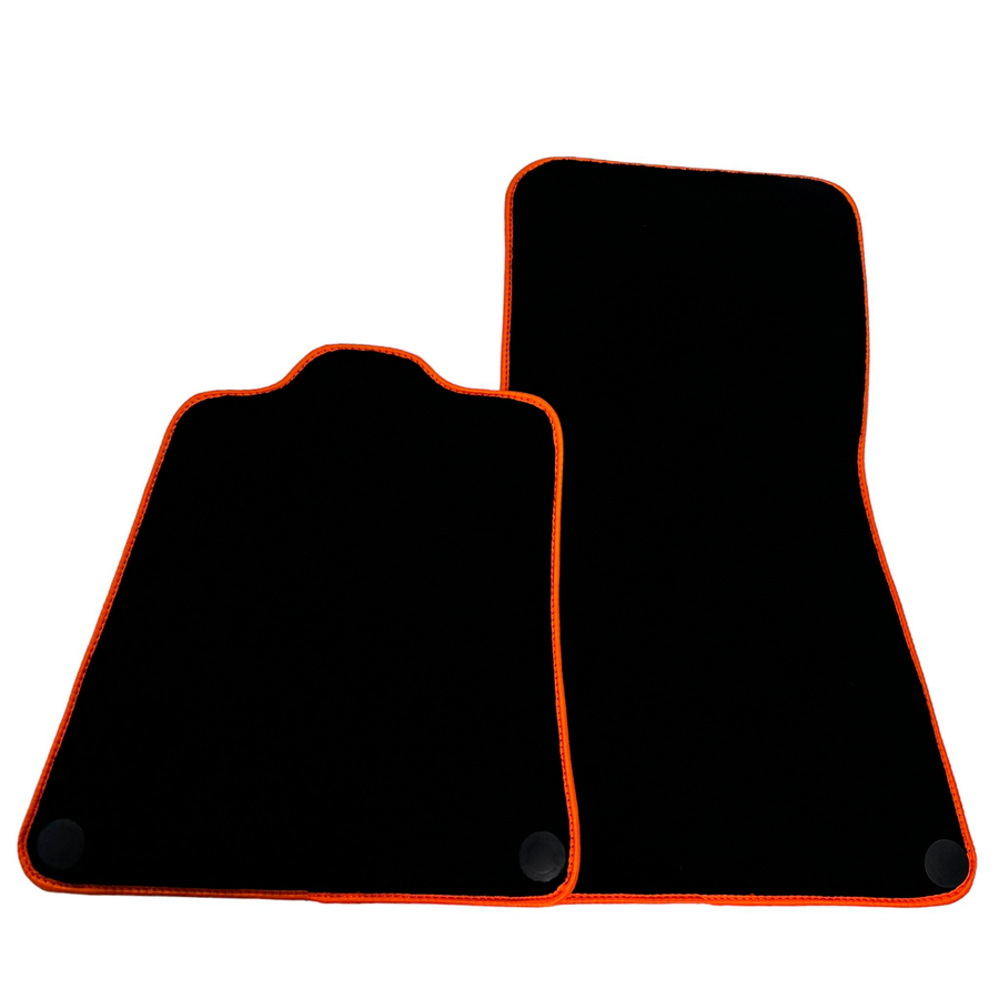 Floor Mats for McLaren 650S (2015-2018) Black Tailored with Orange Trim