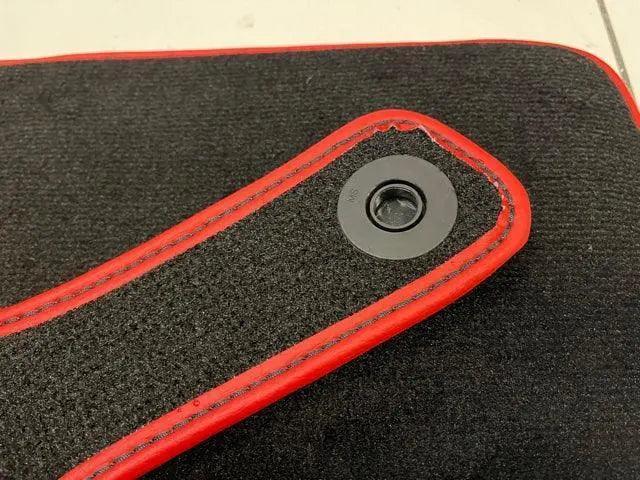 Floor Mats For Mercedes-Benz SLS-Class AMG (2009-2014) Red Trim - AutoWin