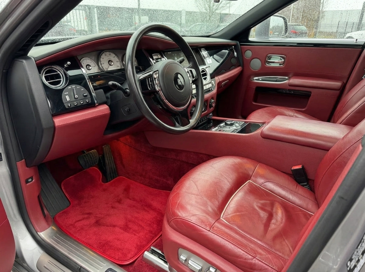 Interior look of floor mats for Floor Mats For Rolls Royce Ghost Series I (2010–2020) Red