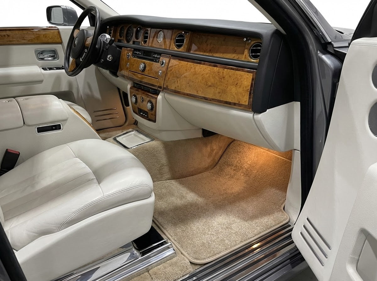 Interior look of floor mats for Floor Mats For Rolls Royce Phantom Drophead Coupe 2007–2016 Beige Luxury Quality