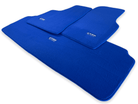 Floor Mats For Tesla Model X (7 Seats) Blue Tailored Carpets ER56 Design - AutoWin