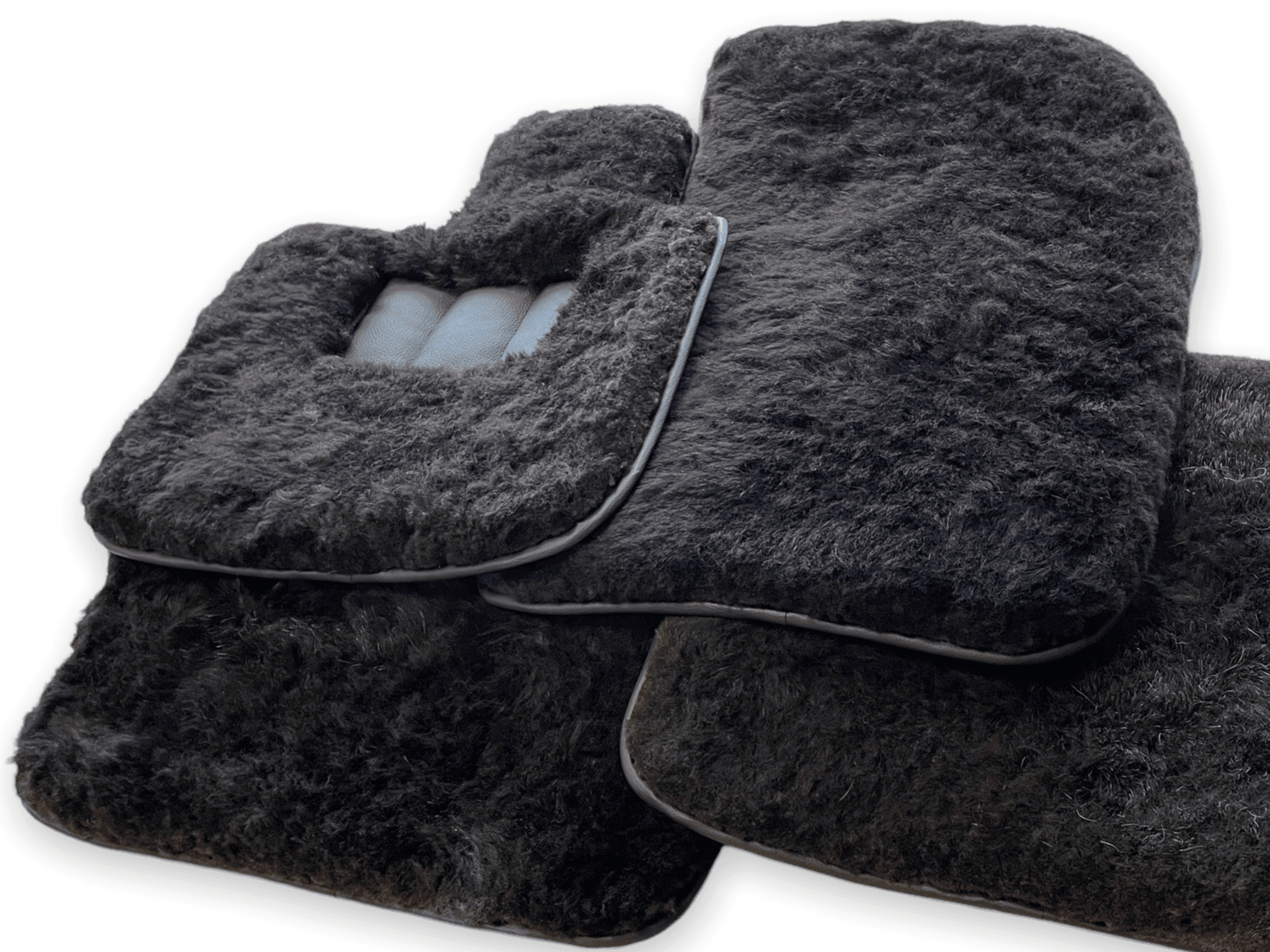 Genuine Sheepskin Floor Mats Rolls Royce Spectre (2023-2024) Er56 Design Brand - AutoWin