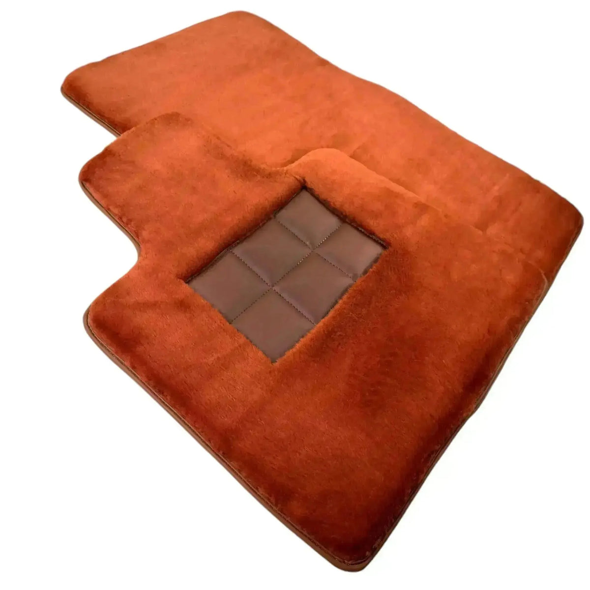 Ginger Color Sheepskin Floor Mats for Rolls-Royce Cullinan (2018-2025)