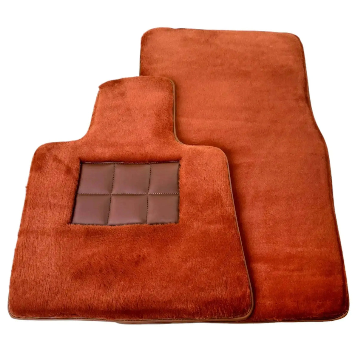 Ginger Color Sheepskin Floor Mats for Rolls-Royce Phantom Sedan (2003-2016)