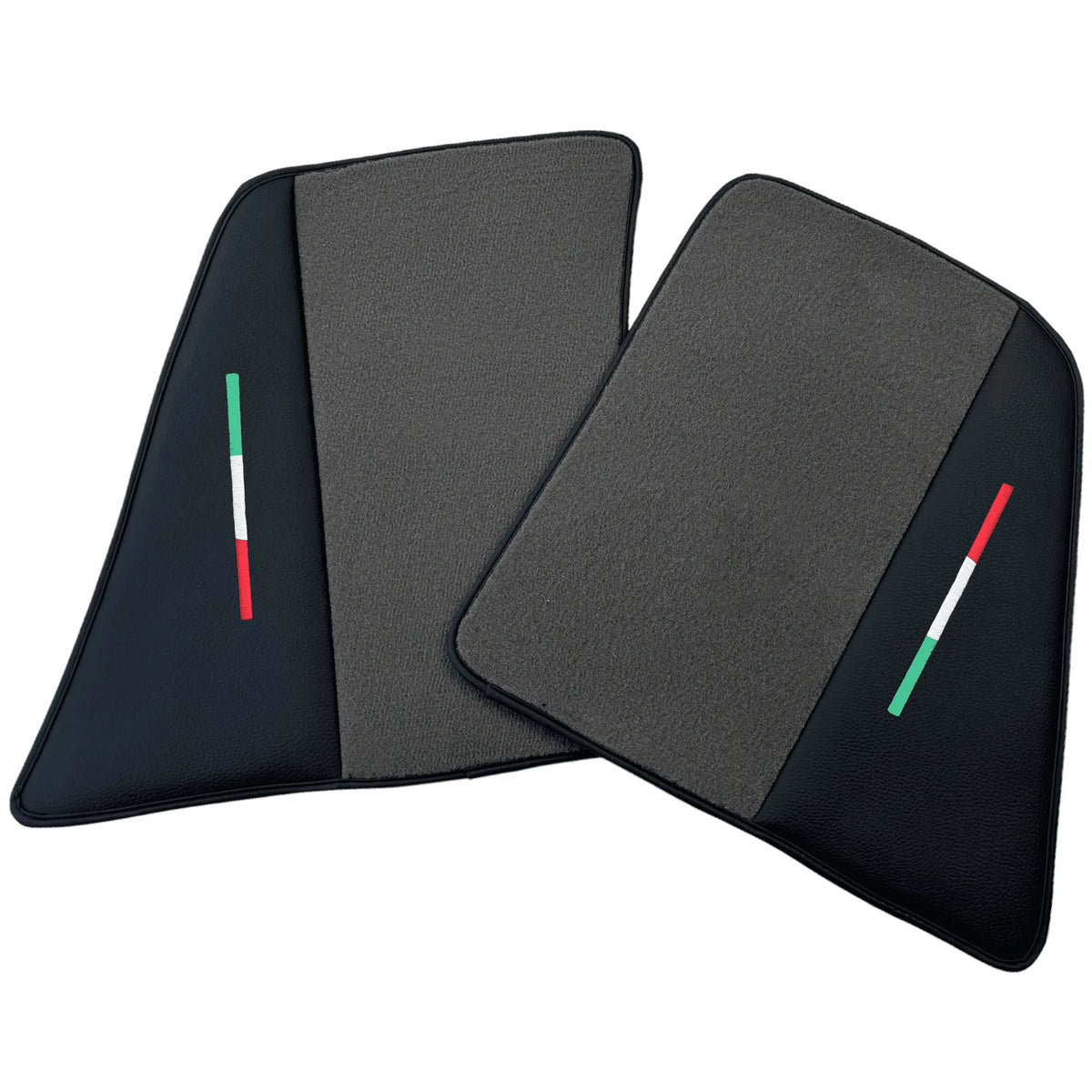 Gray Floor Mats for Ferrari 296 GTB (2022-2027) with Leather