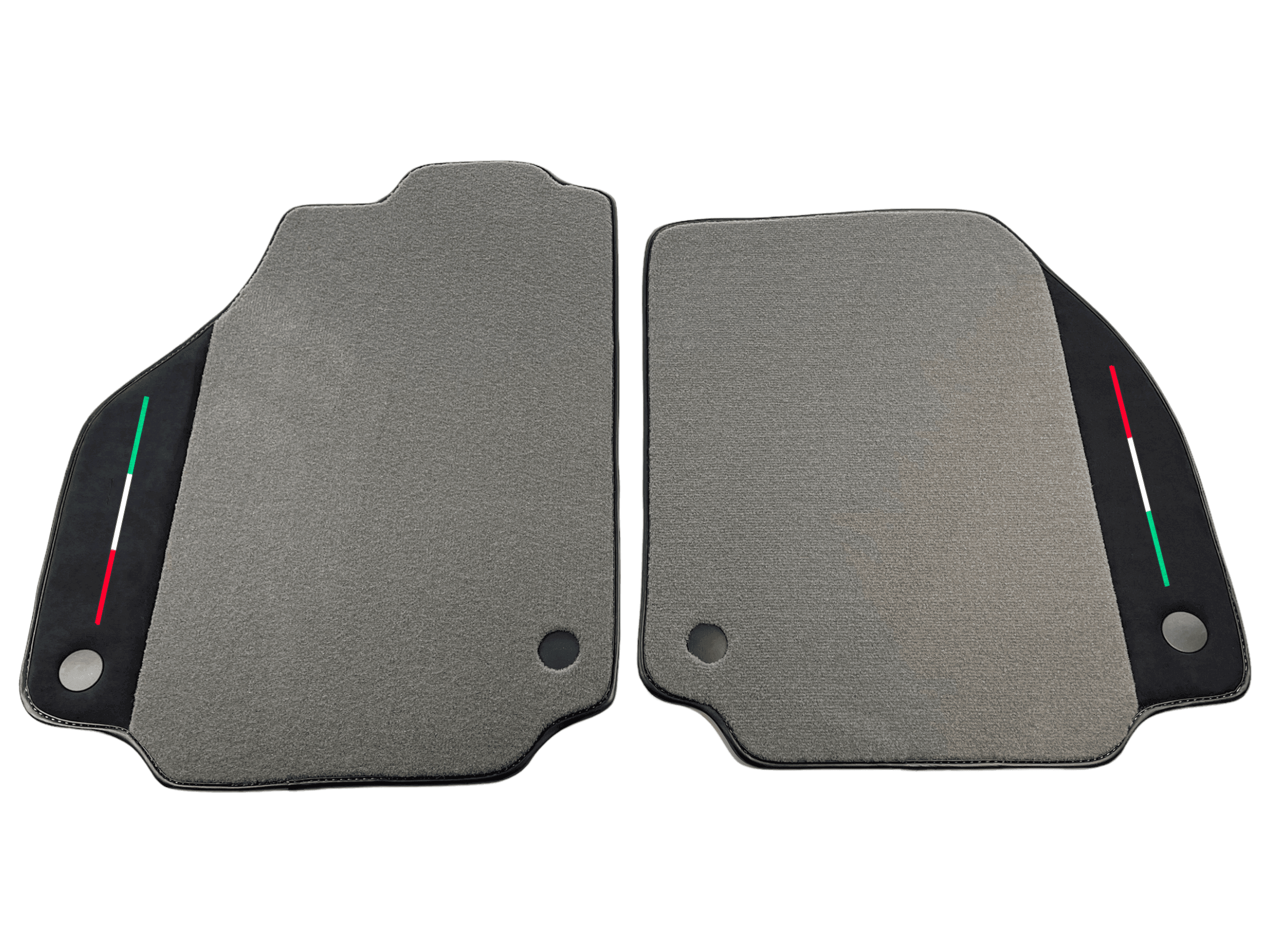 Gray Floor Mats For Ferrari 488 Pista Spider 2019-2021 With Alcantara Leather - AutoWin