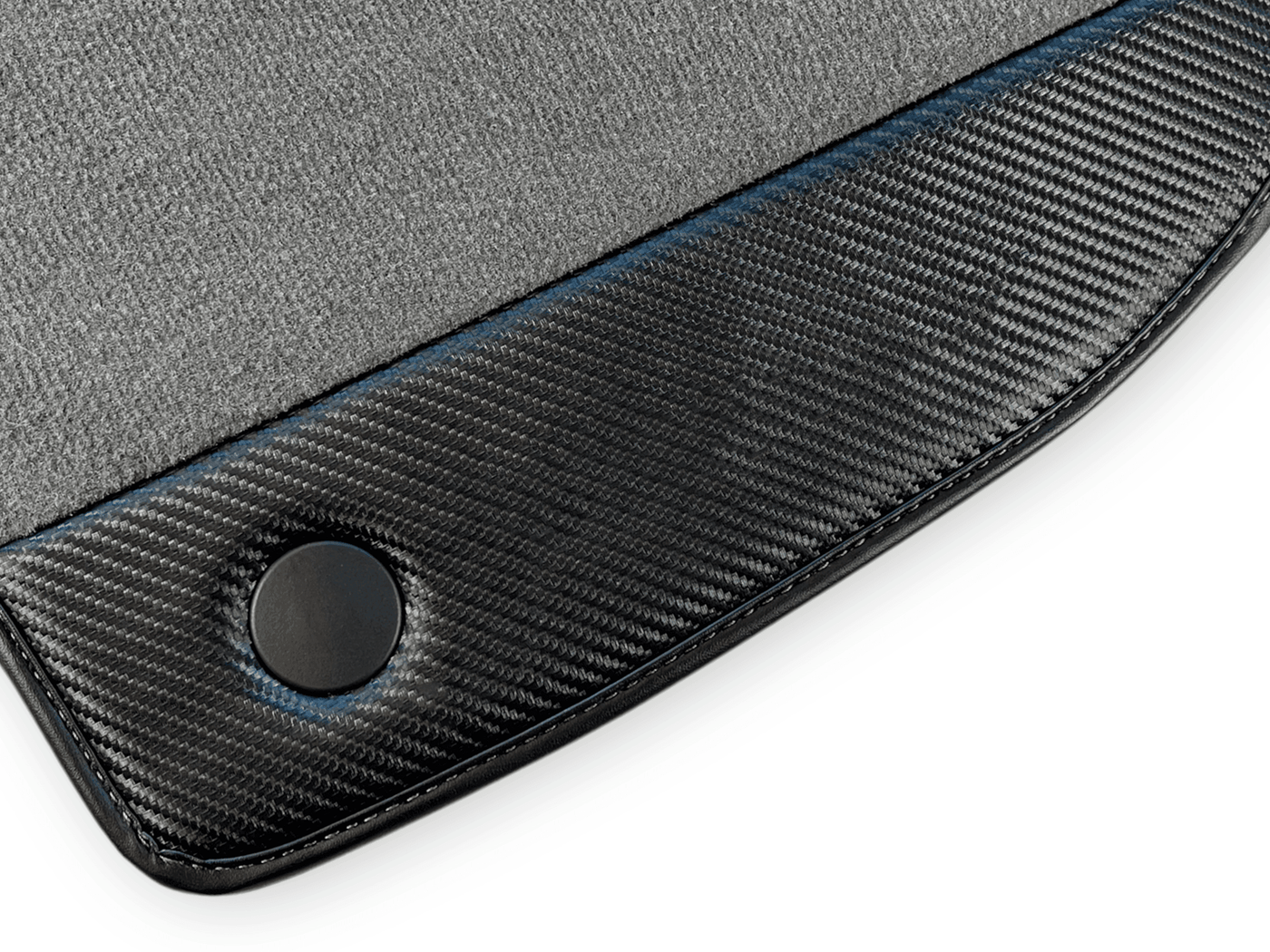 Gray Floor Mats For Ferrari F8 Tributo 2019-2022 With Carbon Leather - AutoWin