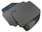 Gray Floor Mats For Ferrari F8 Tributo 2019-2022 With Carbon Leather - AutoWin