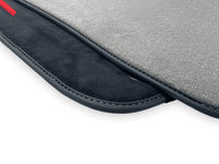 Gray Floor Mats For Ferrari 812 GTS (2019-2023) With Alcantara Leather