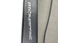 Gray Floor Mats For Ferrari 812 Superfast With Carbon Fiber Leather - AutoWin