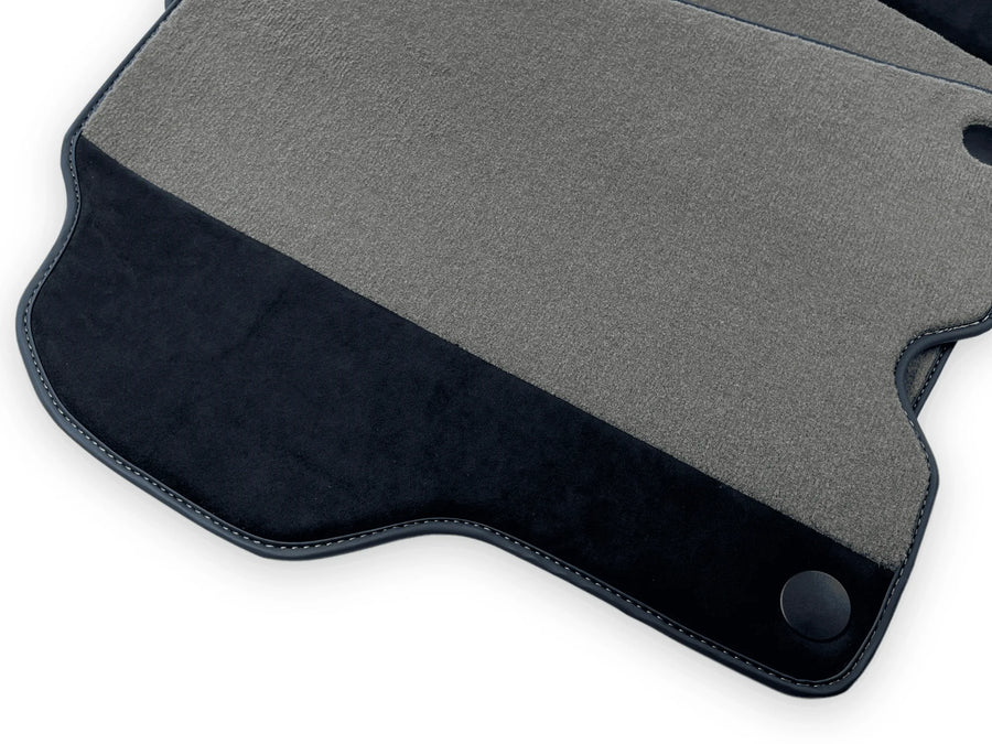 Gray Floor Mats For Ferrari California 2008-2014 With Alcantara - AutoWin