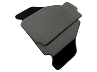 Gray Floor Mats For Ferrari F430 2004-2009 With Alcantara Leather - AutoWin