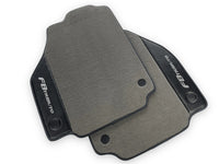 Gray Floor Mats For Ferrari F8 Tributo 2019-2022 With Carbon Leather - AutoWin