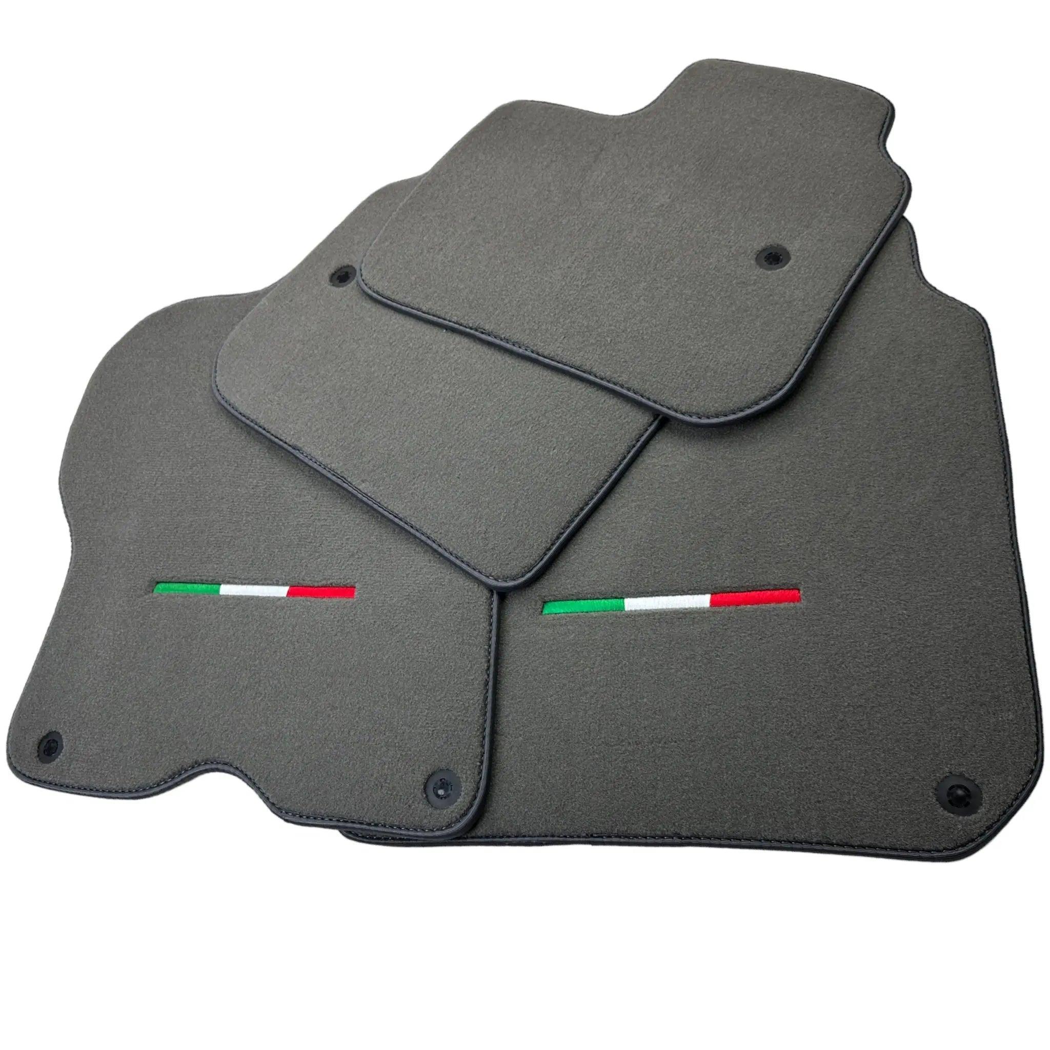 Gray Floor Mats For Ferrari GTC4 Lusso (2016-2023) Italian Edition - AutoWin
