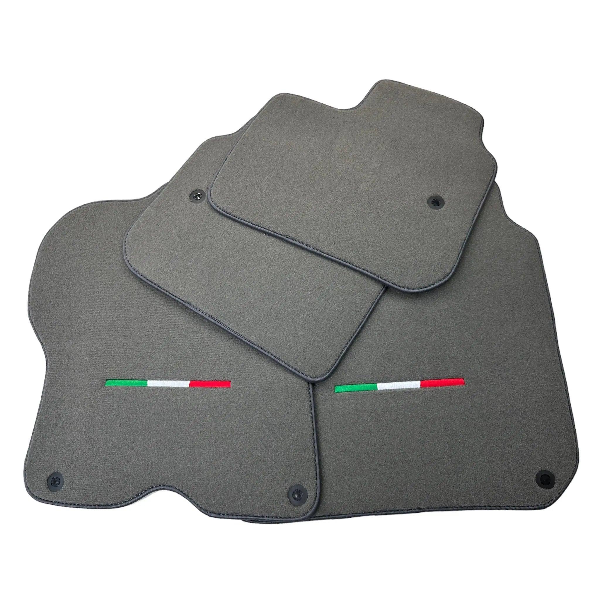 Gray Floor Mats For Ferrari GTC4 Lusso (2016-2023) Italian Edition - AutoWin