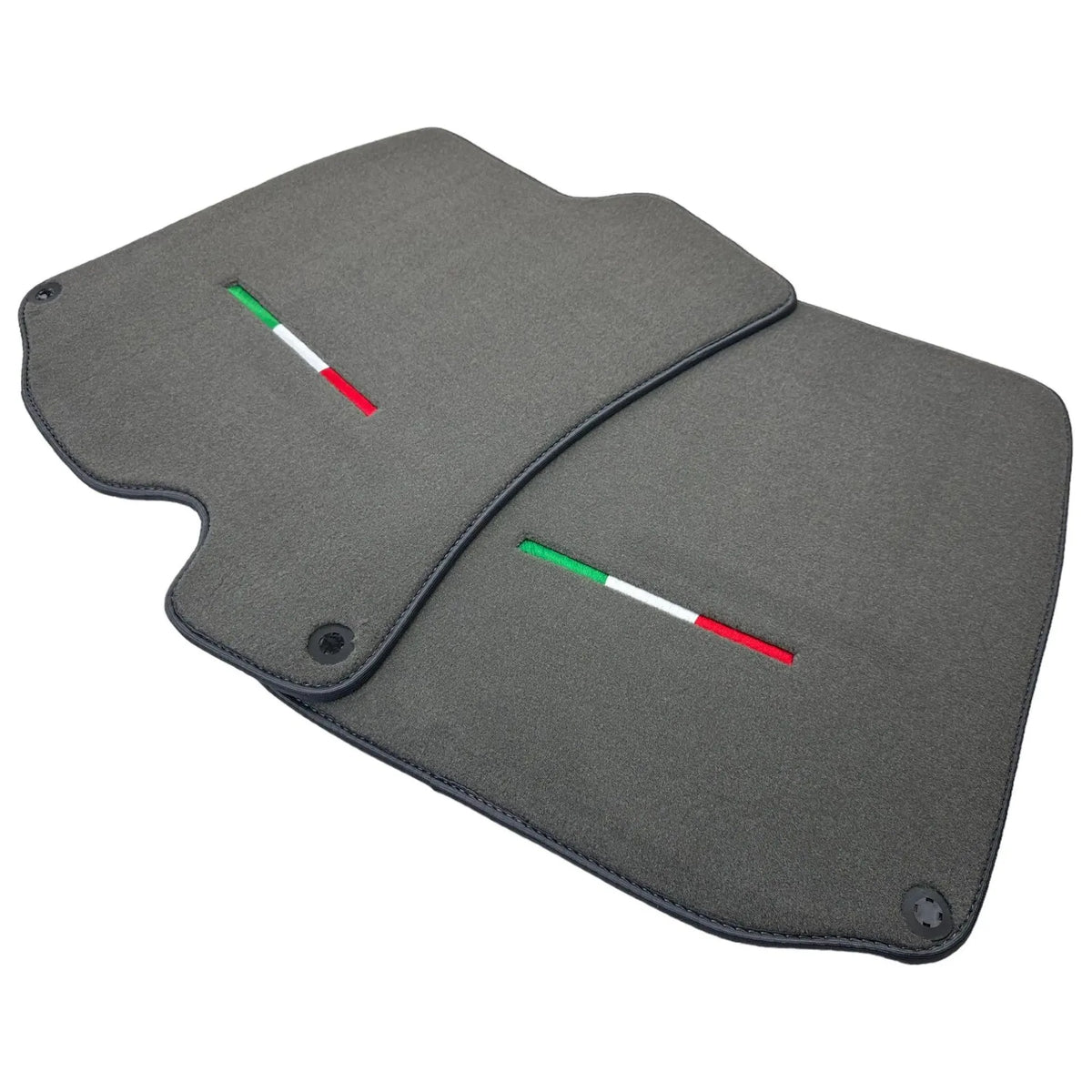 Gray Floor Mats For Ferrari Portofino (2018-2023) Italian Edition - AutoWin