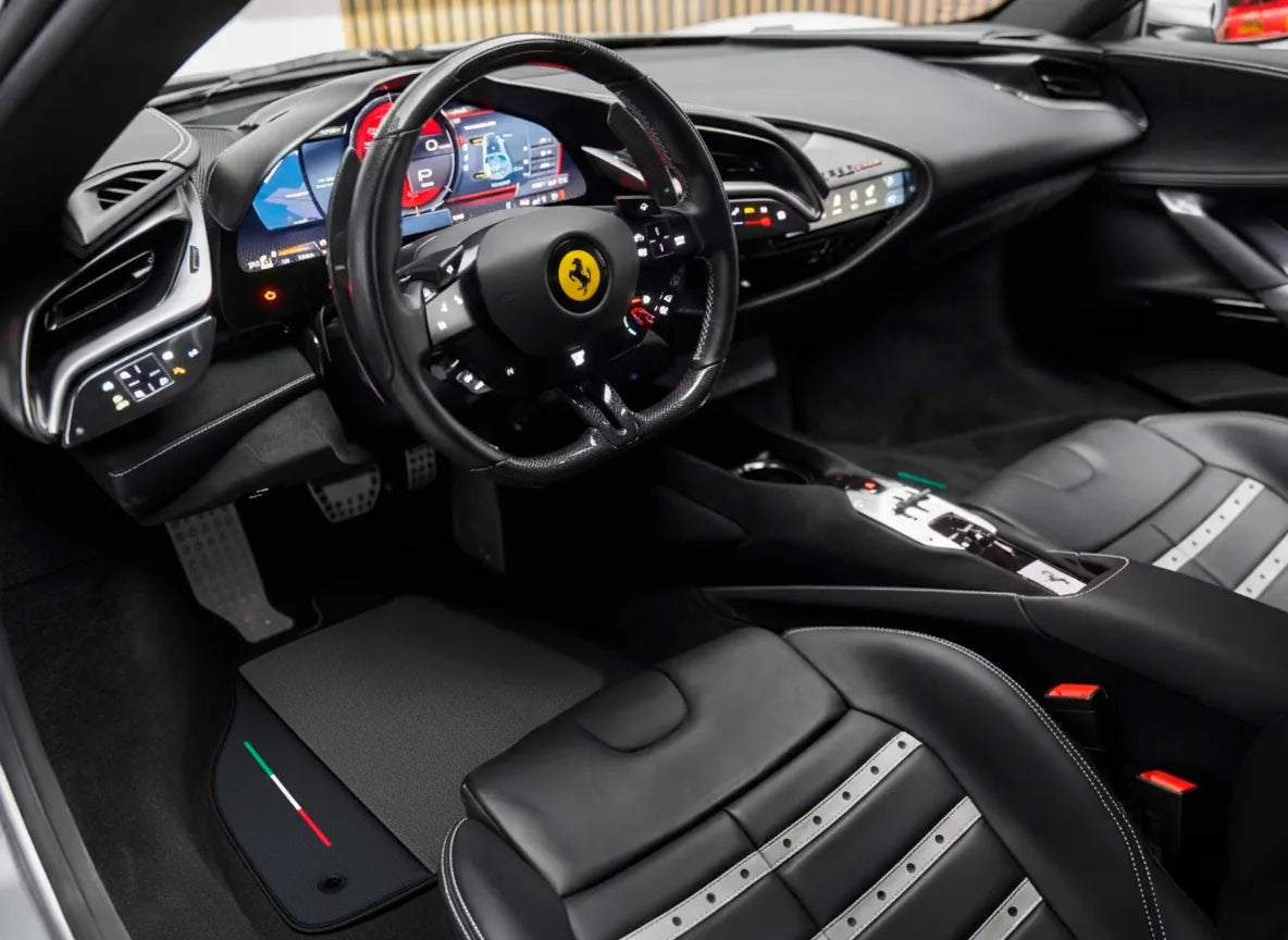 Interior look of floor mats for Ferrari SF90 Stradale (2019-2024)