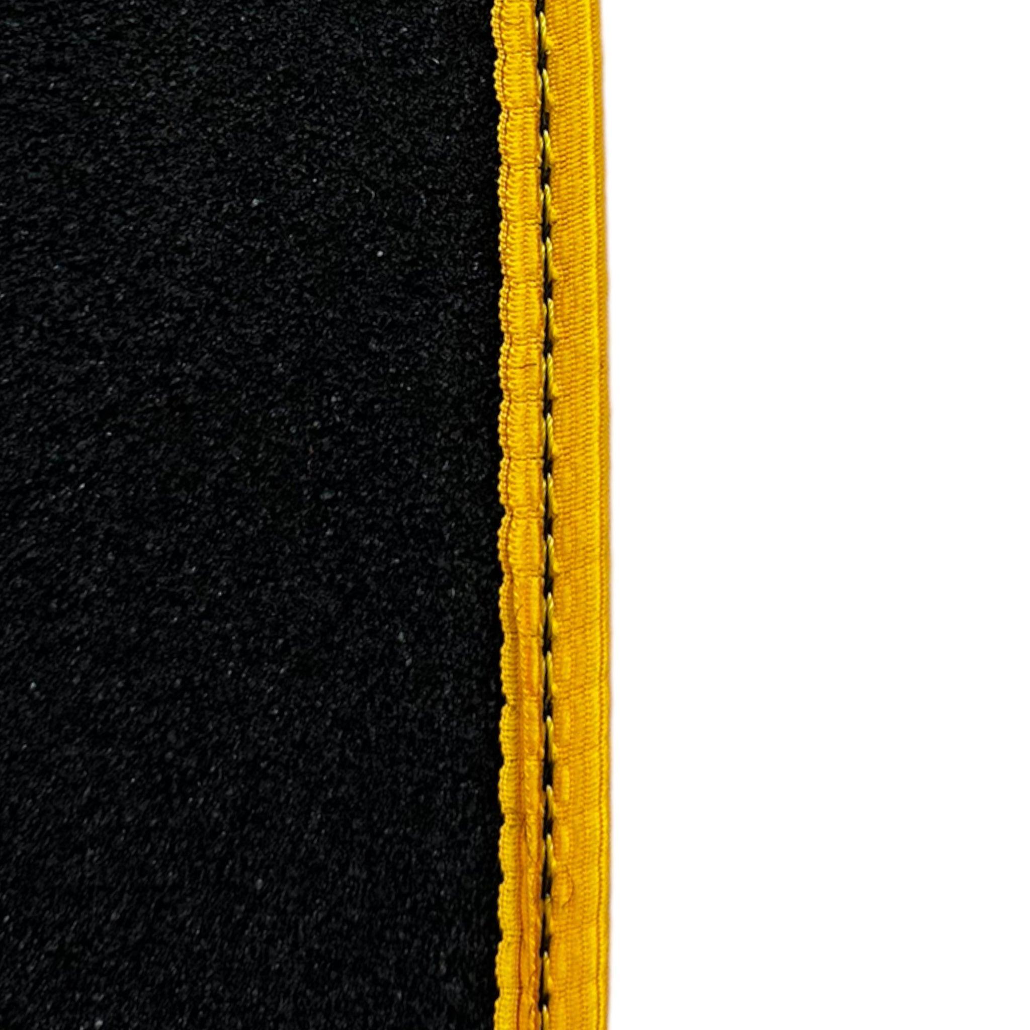 Gray Floor Mats for Lamborghini Huracan EVO (2014-2023) with Yellow Trim - AutoWin