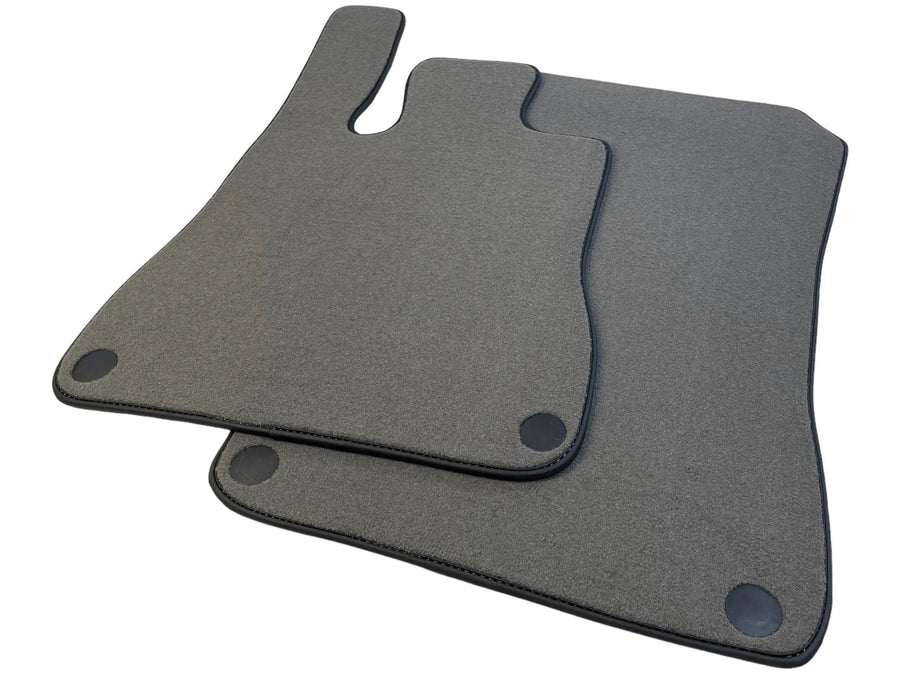 Gray Floor Mats For Mercedes-Benz SLC R172 (2016-2023) Black Trim - AutoWin