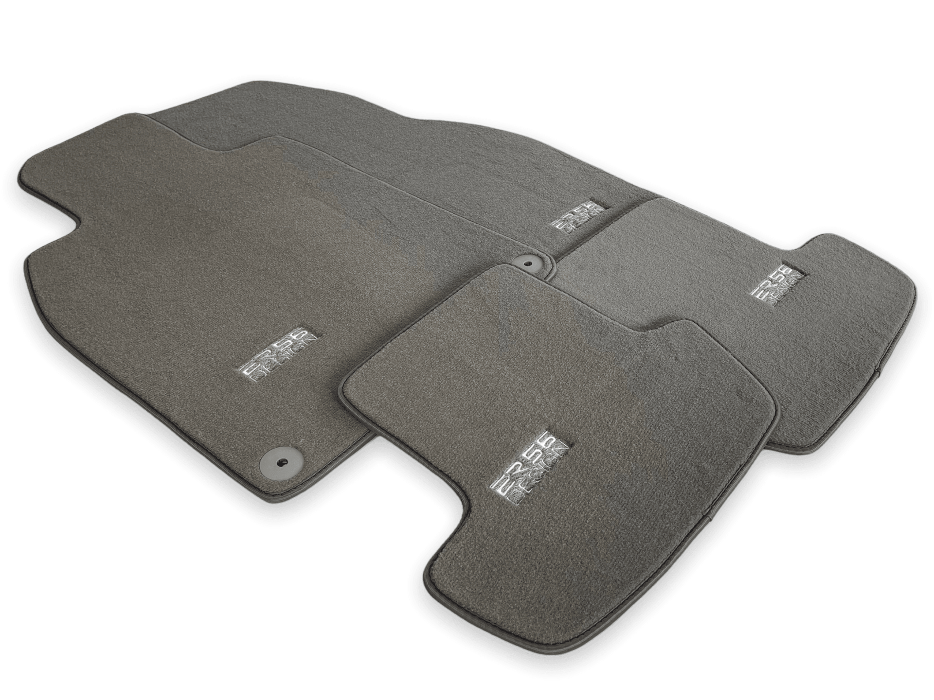 Gray Floor Mats for Porsche Taycan (2019-2023) | ER56 Design - AutoWin
