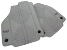 Gray Leather Floor Mats For Ferrari 488 Pista Spider (2019-2021) ER56 Design - AutoWin