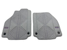 Gray Leather Floor Mats For Ferrari 488 Pista Spider (2019-2021) ER56 Design - AutoWin