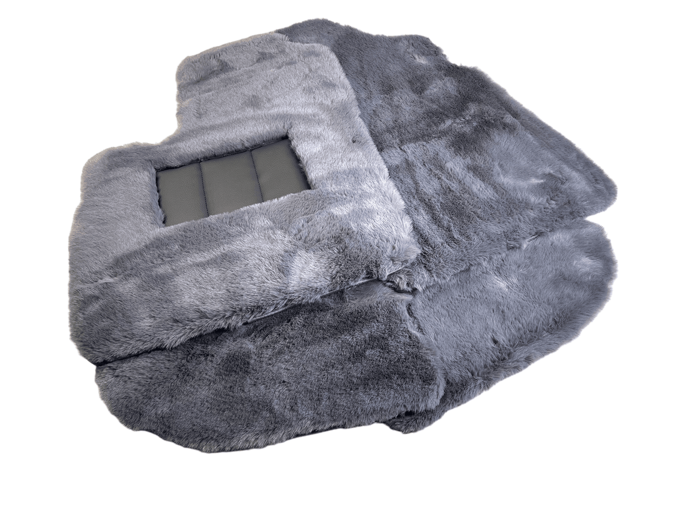 Gray Sheepskin Floor Mats For Bentley Continental GTC (2006–2011) Er56 Design - AutoWin