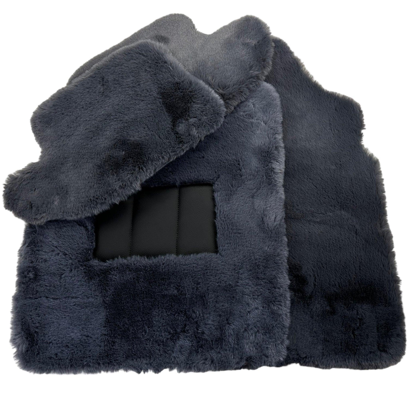 Gray Sheepskin Floor Mats For Bentley Continental GTC (2011-2018) ER56 Design - AutoWin