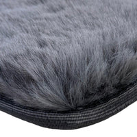 Gray Sheepskin Floor Mats For Bentley Continental GTC (2018-2023) ER56 Design - AutoWin