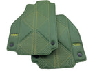 Green Leather Floor Mats For Ferrari 488 Pista Spider (2019-2021) ER56 Design - AutoWin