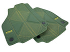 Green Leather Floor Mats For Ferrari 488 Pista Spider (2019-2021) ER56 Design - AutoWin