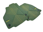 Green Leather Floor Mats For Ferrari 488 Pista Spider (2019-2021) ER56 Design - AutoWin