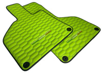 Green Leather Floor Mats for Lamborghini Huracan - AutoWin