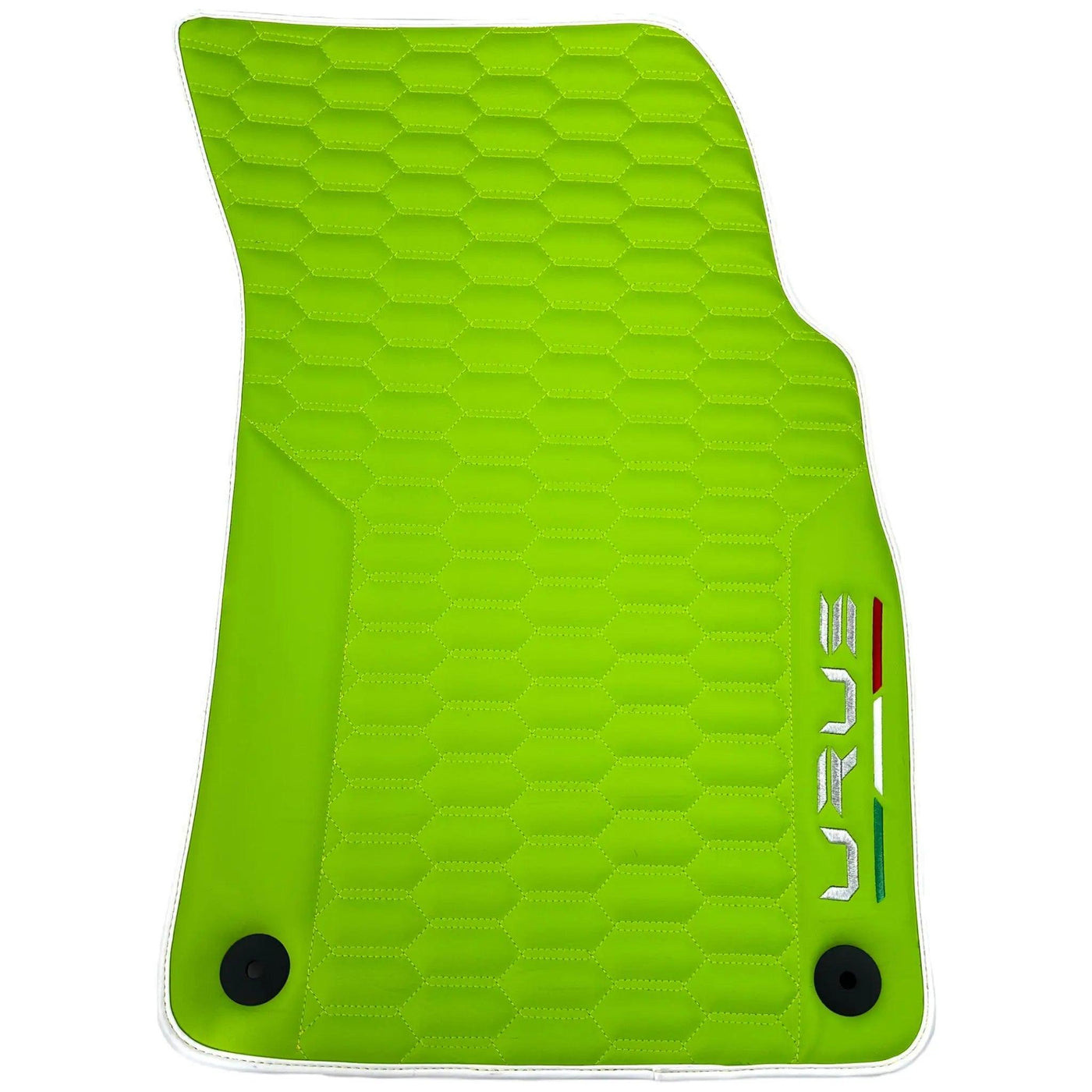 Green Leather Floor Mats for Lamborghini Urus (2018-2024) ER56 Design - AutoWin