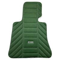 Green Leather Floor Mats For Rolls Royce Black Badge Ghost Series I (2010–2020) - AutoWin