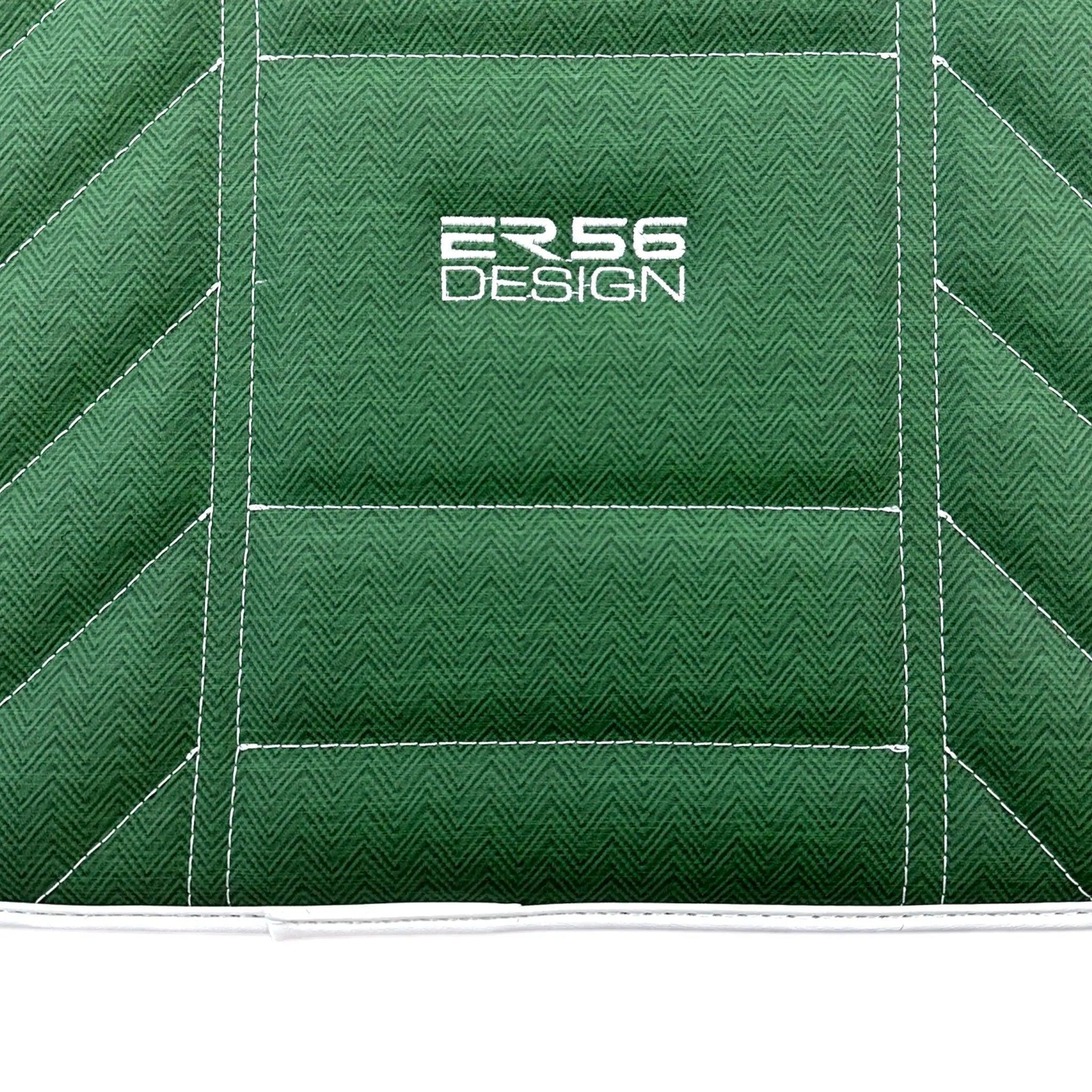 Green Leather Floor Mats For Rolls Royce Black Badge Phantom 2003–2016 - AutoWin