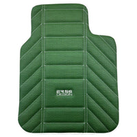 Green Leather Floor Mats For Rolls-Royce Cullinan Rr31 2018-2023 ER56 Design - AutoWin
