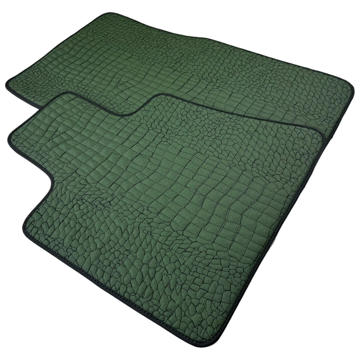 Green Leather Floor Mats for Rolls-Royce Phantom VIII (2017-2024) - AutoWin