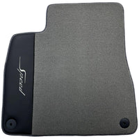 Grey Floor Mats For Bentley Bentayga (2015-2023) with Leather - AutoWin