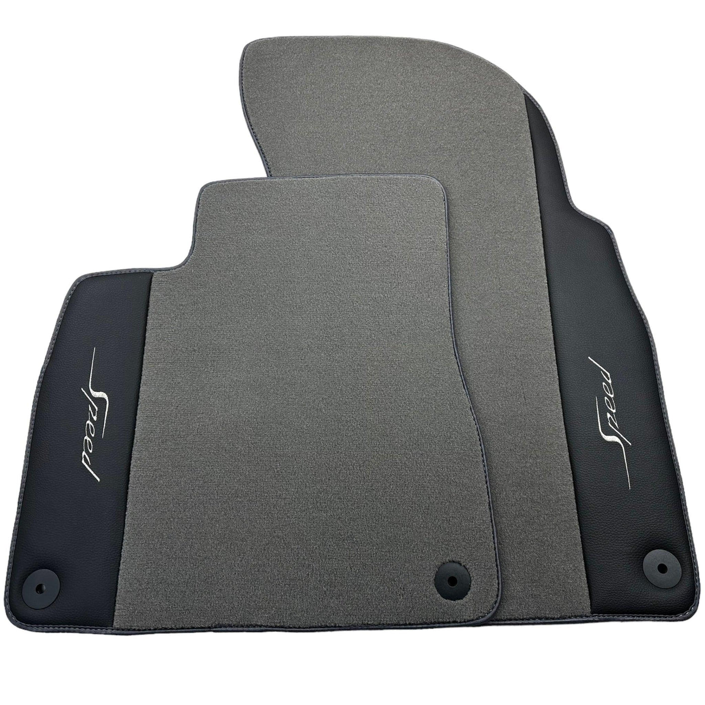 Grey Floor Mats For Bentley Flying Spur (2005-2013) with Leather - AutoWin