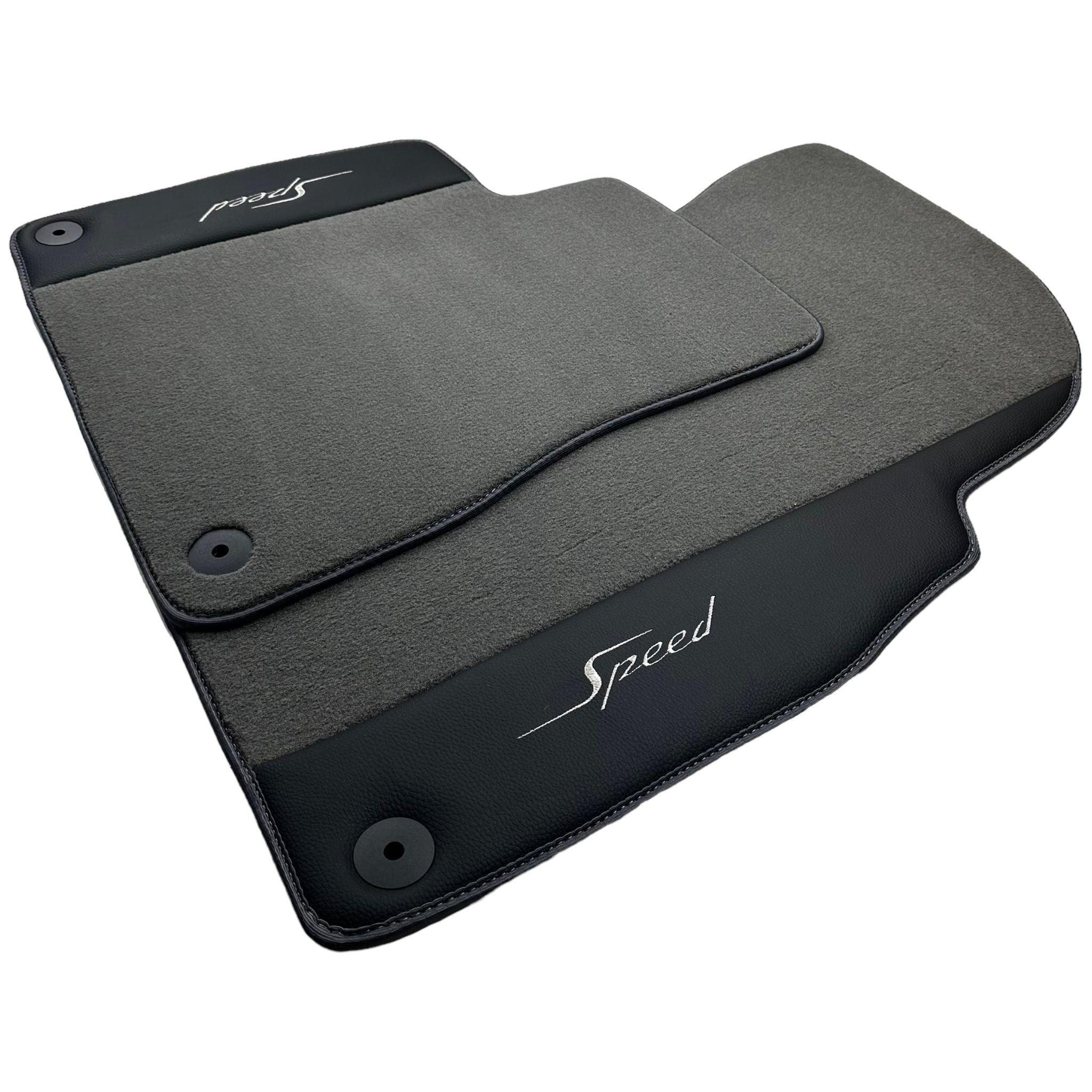Grey Floor Mats For Bentley Flying Spur (2005-2013) with Leather - AutoWin