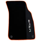 Black Floor Mats For Lamborghini Urus With Alcantara Leather - AutoWin