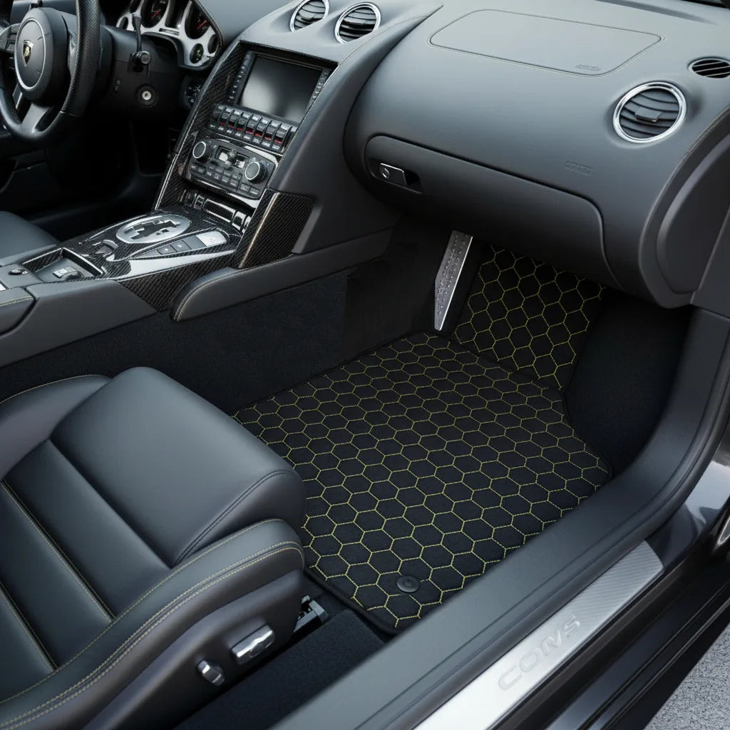 Interior look of floor mats for Lamborghini Murcielago (2001-2010)