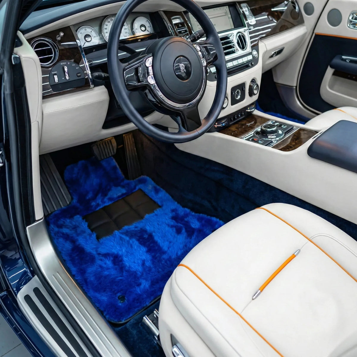 Interior look of floor mats for Rolls-Royce Dawn (2016-2023)