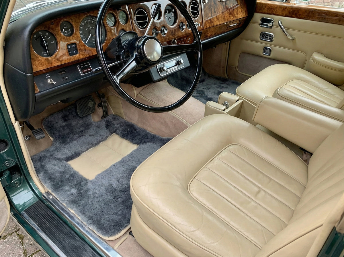Interior look of floor mats for Sheepskin Floor Mats For Rolls Royce Shadow 1965-1977 Er56 Design Brand