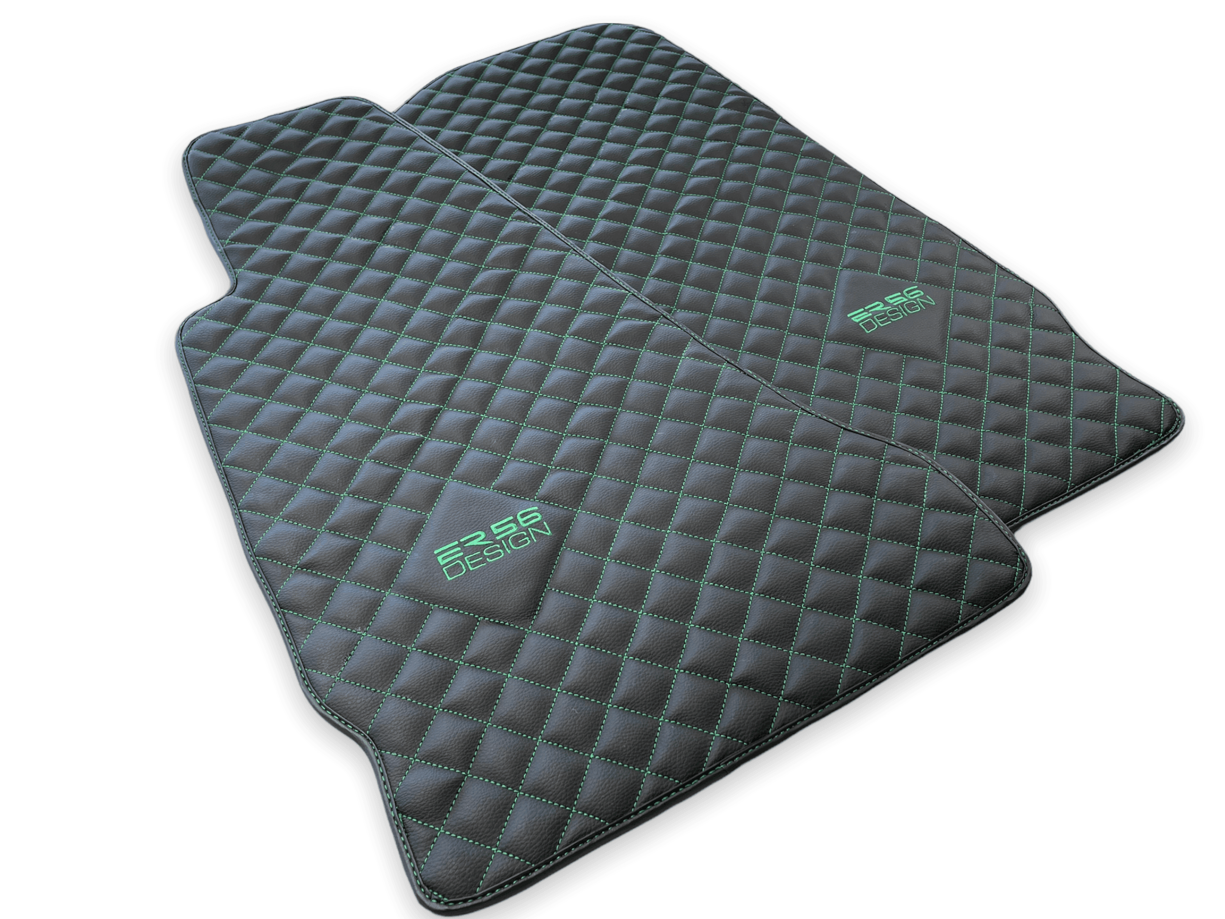 Leather Floor Mats For Aston Martin DB11 (2016–2023) ER56 Design - AutoWin