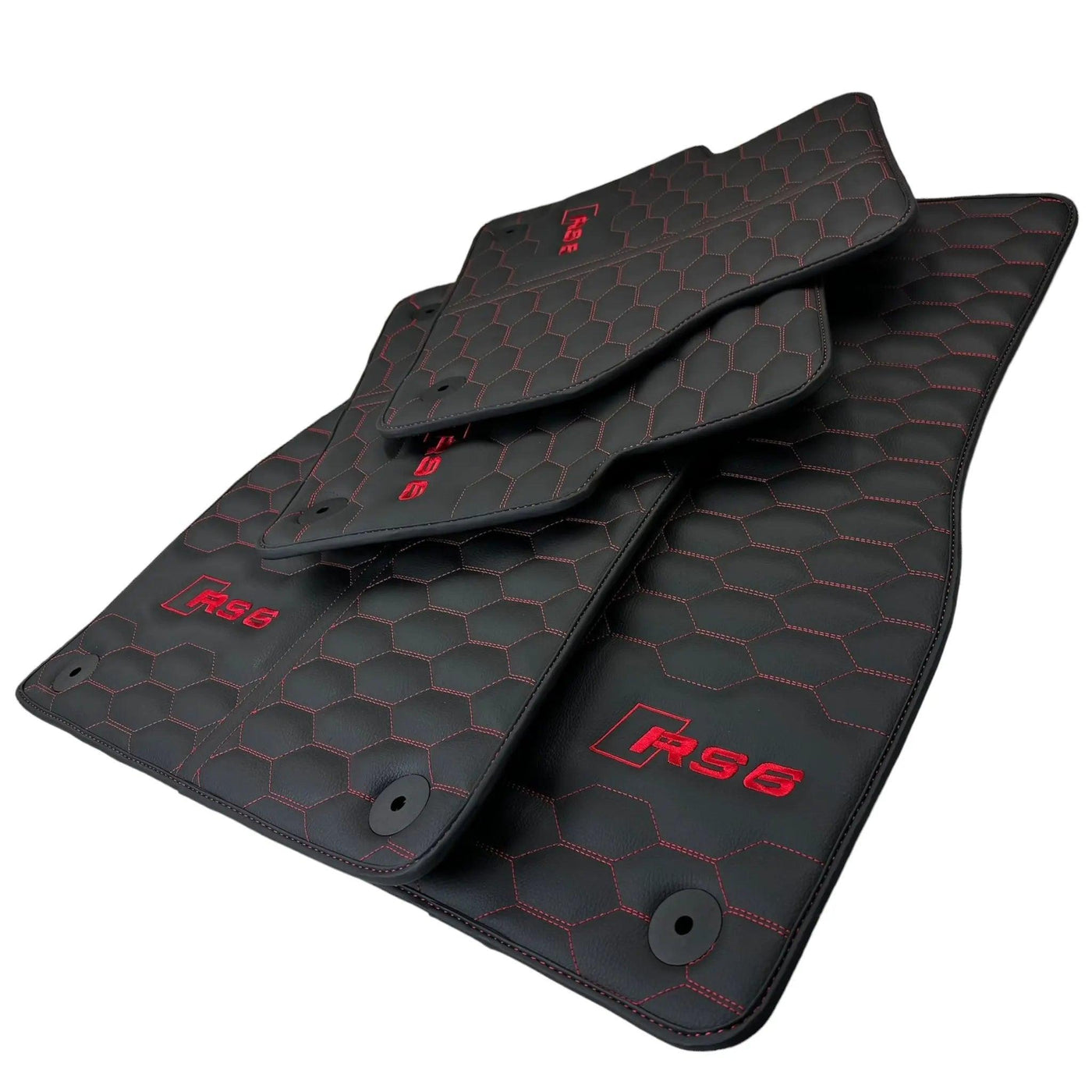 Leather Floor Mats for Audi RS6 - AutoWin