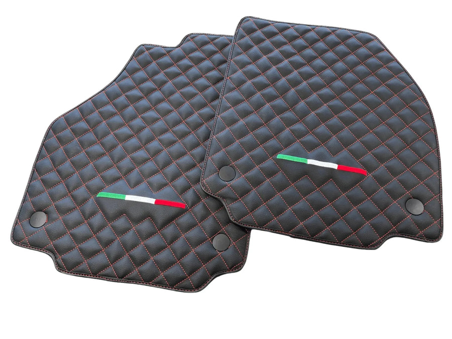 Leather Floor Mats For Ferrari 458 GT2 2012-2015 Black