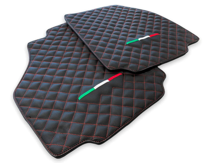 Leather Floor Mats For Ferrari 458 Speciale 2012-2015 Black