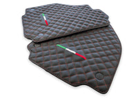 Leather Floor Mats For Ferrari 458 Spider 2012-2015 Black